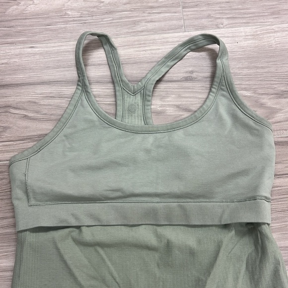 Lululemon Green Ribbed Tank Top - Picture 6 of 8